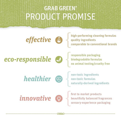 Grab Green Stoneworks Laundry Detergent Pods and Dryer Sheet Bundle, 50 Count Pods and 80 Dryer Sheets, Unscented, Plant and Mineral Based Laundry Care Set