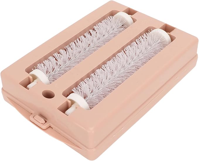 Carpet Sofa Sweeper, Double Roller Remove Debris Table Sweeper Cleansing Manual Sweeping Brush for Desktop Bed Clothes Desktop Carpet Sofa