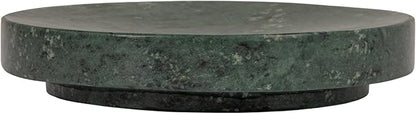 Creative Co-Op Marble Round Soapdish, Green