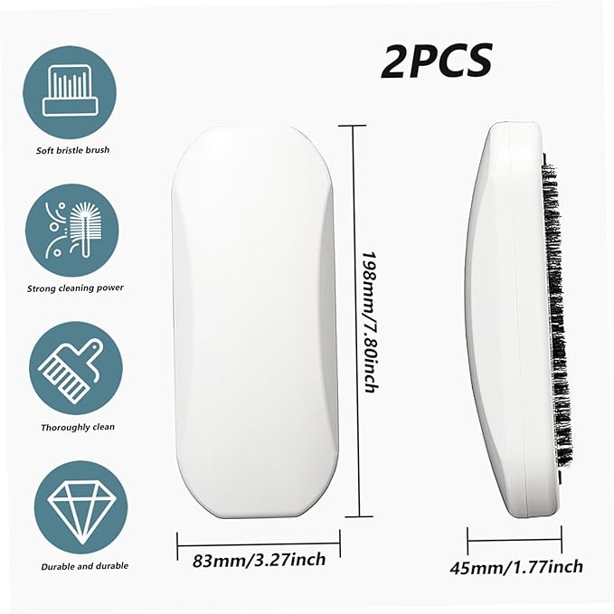Crumb Sweeper Carpet Brush Carpet Sweeper 2PCS Handheld Rolling Ergonomic Pp Bristle Nutshell Crumb Brush Abs Cleaning Crumber for Table Bed Sofa Carpet