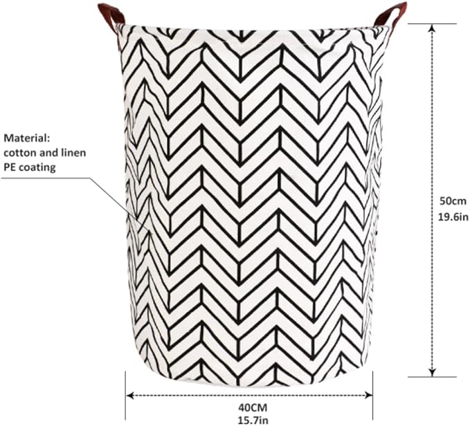 1PC Folding Laundry Basket Round Storage Bin Bag Large Hamper Collapsible Clothes Toy Basket Bucket Organizer Large Capacity