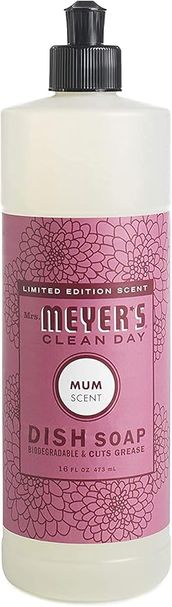 Mrs. MEYER'S Liquid Dish Soap Variety Pack, 1 Apple Cider, 1 Mum, 2 CT