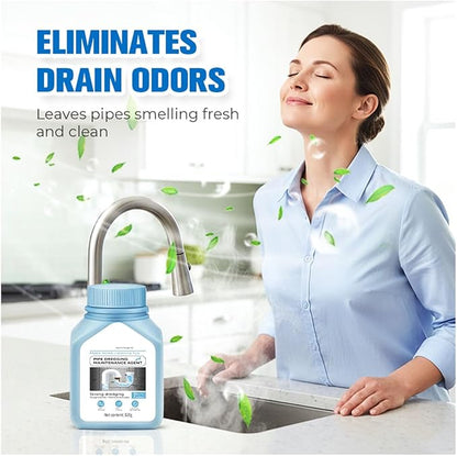 Powerful Drain & Pipe Clog Remover, Pipeline Dredging Agent, Unclog Sink Drain Cleaner for Kitchen Shower Toilet (1PCS)
