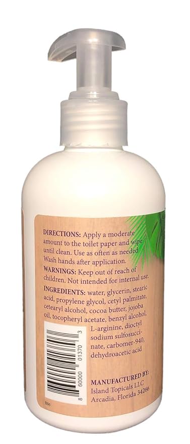 Wiping Lotion | Experience Clean | The Cleaner Way to use Toilet Paper | 8 Fl Oz Bottle (Unscented)