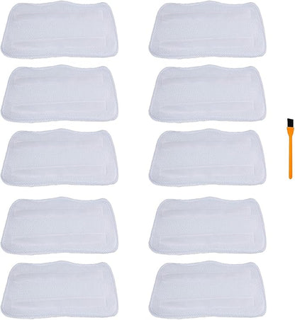 Hongfa Replacement for Shark Steam Mop Pads SK3251 S3101, 10 Packs Shark Microfiber Cloth Mop Pads fit S3101 S3202 S3250 SK410 SK435CO SK460 SK140 SK141