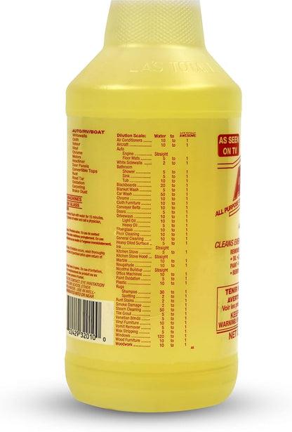 La's Totally Awesome All Purpose Cleaner Spray – 24oz (Pack of 3) Heavy Duty Multi-Surface Degreaser & Stain Remover – Ready-to-Use Cleaning Spray for Kitchen, Bathroom, Floors, Auto & More