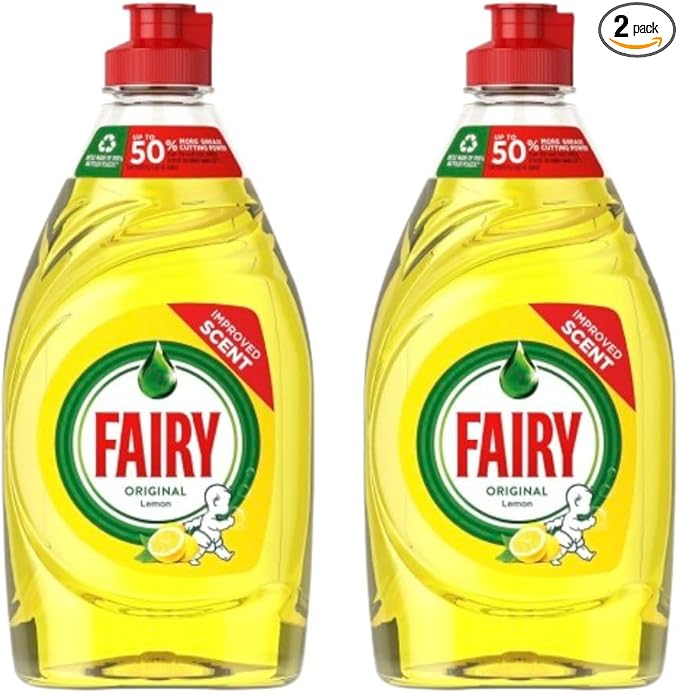 Fairy Washing Up Liquid Lemon (320ml) - Pack of 2