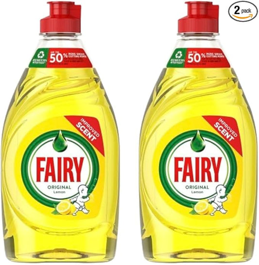 Fairy Washing Up Liquid Lemon (320ml) - Pack of 2