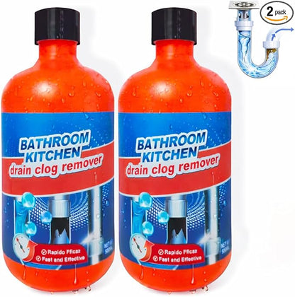 Drain Clog Remover, Liquid Plumber Drain Cleaner, Sink Cleaner Garbage Disposal and Deodorizer, Pipe Cleaners for Shower or Sink Drains, Professional Toilet Unclogs and Removes Hair, Blockage (2 pcs)