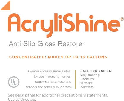 AcryliShine Floor Finish Wax Gloss Restorer and Cleaner- 1 Gallon…