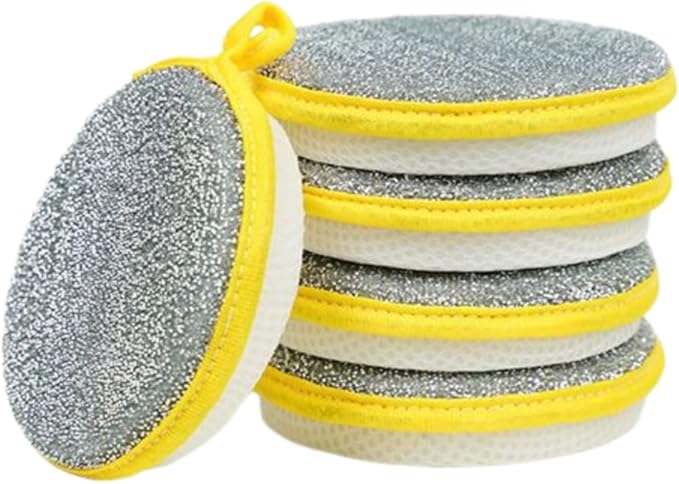 Double Sided Dishwashing Sponge, Premium Kitchen Cleaning Tools with Dual-Action Scrubber, Non-Scratch Sponge for Pots, Pans & Dishes