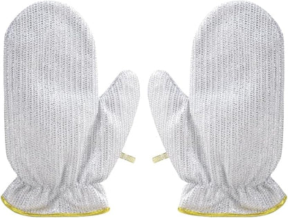 Multipurpose Dishwashing Wire Gloves, 2026 New Steel Wire Cleaning Kitchen Gloves with PVC Lining, No Fray Durable Design