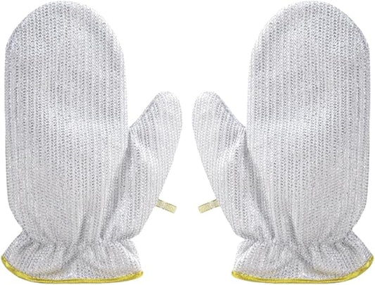 Multipurpose Dishwashing Wire Gloves, 2026 New Steel Wire Cleaning Kitchen Gloves with PVC Lining, No Fray Durable Design