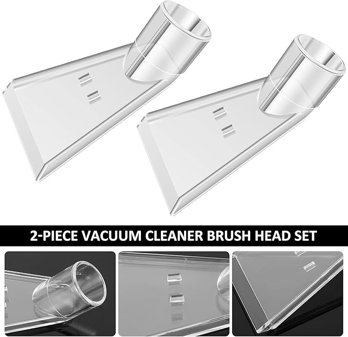 2Pcs Carpet Vac Extractor Attachment Tool Portable Vacuum Cleaner Brush Head Extraction Nozzle Shatter Proof Sofa Carpet Cleaning Nozzle Transparent Vacuum Cleaner Parts for Vacuum Cleaners