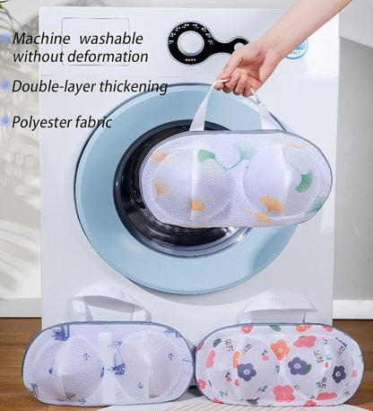 2Pcs Bra Mesh Laundry Bags for Delicates with Premium Zipper Bra Washing Bag for Laundry，Lingerie Bags for Washing Delicates underwear,integrated washing and care