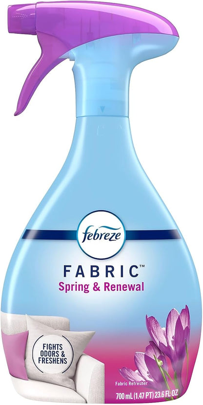 Tide 19760 Spring & Renewal Febreze Air Freshener, Trigger Spray Dispenser, 27 oz, 4-5 Ph