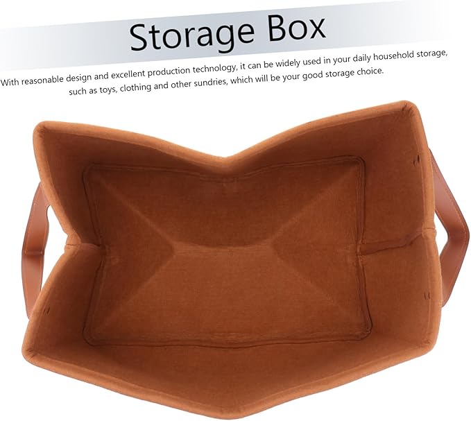 DECHOUS Laundry Basket Organizer Nonwovens Storage Basket Portable Desktop Organizer Cute