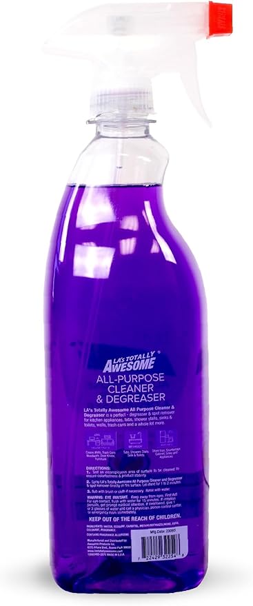 La's Totally Awesome All Purpose Cleaner 64 oz + All Purpose Cleaner Lavender Burst Plant-Based Spray 32oz (Pack of 2)