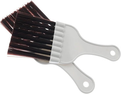 4PCS Brown Plastic Air Conditioner Condenser Cleaning Brush 17.5x7.5cm Refrigerator Cleaner Suitable for Finned Evaporator Coils
