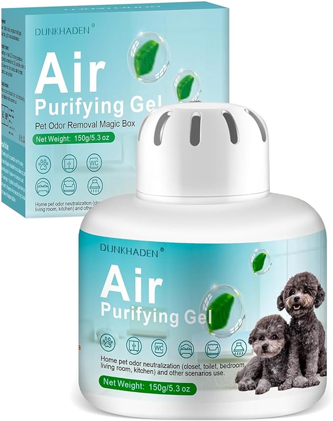 Eco-Friendly Odor Absorber Box for Pets, Plant-Based, Safe Around Cats & Dogs, Continuous Air Freshener (C)