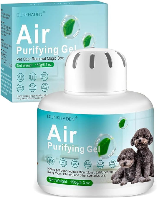 Eco-Friendly Odor Absorber Box for Pets, Plant-Based, Safe Around Cats & Dogs, Continuous Air Freshener (D)
