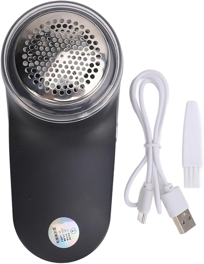 HEEPDD Fabric Shaver Electric Lint Remover with Digital Display, Lint Removers Digital Display, Heavy Duty ABS Plastic and Stainless Steel Vane/Wing for Clothes Furniture Sweater Couch (Grey)