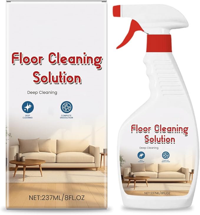 Multi-Surface Floor Cleaning Solution – Citric Acid Formula, Easily Breaks Down Daily Grease, Safe for Wood, Tile & Stone, No Rinse Needed – 237ml / 8 fl oz