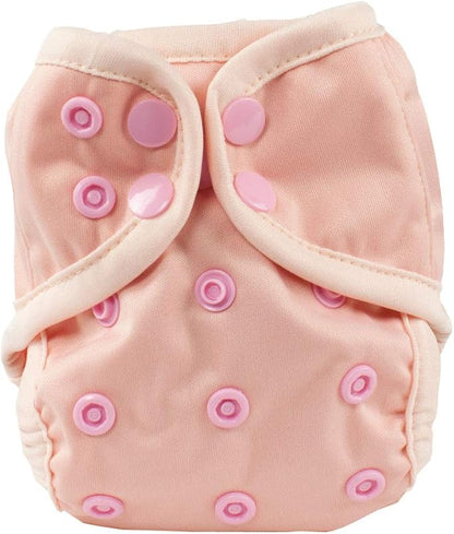 OsoCozy Newborn Reusable Cloth Diaper Covers - Adjustable Snap Fit & Double Leg Gussets for Baby Boys & Girls from 6-12 Pounds. Use with Prefold, Flat or Fitted Cloth Diapers or Snap-in Inserts