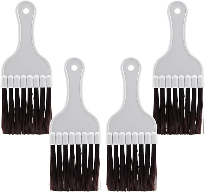 4 Pcs Brown Air Conditioner Condenser Cleaning Brush Ac Coil Cleaner Brush HVAC Refrigerator Coil Cleaning Brush
