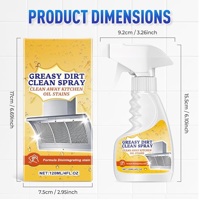 Multifunctional Powerful Kitchen Foam Cleaner, Upgrade Kitchen Degreaser Heavy-Duty Grease Remover for Stove, Fast-Acting All-Purpose Cleaner for Bathroom (3)