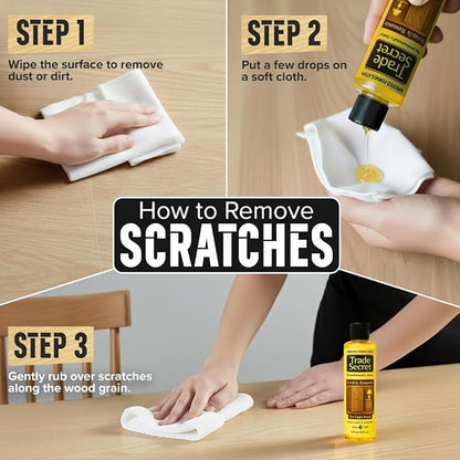 Trade Secret Light Wood Scratch Concealer, Scratch Remover for Real Wood Furniture & Floors – Covers Nicks, Scuffs & Dogs, Cats Scratches, Marks, Minor Defects