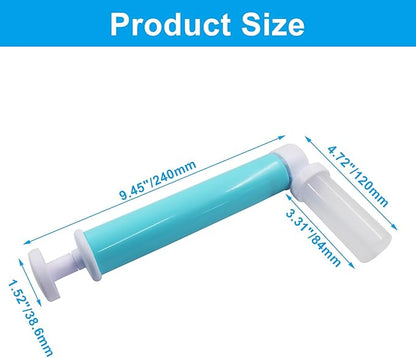 1 Kit Manual Cake Airbrush, Airbrush Pump Coloring Spray Gun 4 Pcs Tube, DIY Baking Tools Cake Decorating for Kitchen/Cakes Cupcakes Cookies and Desserts(Blue)