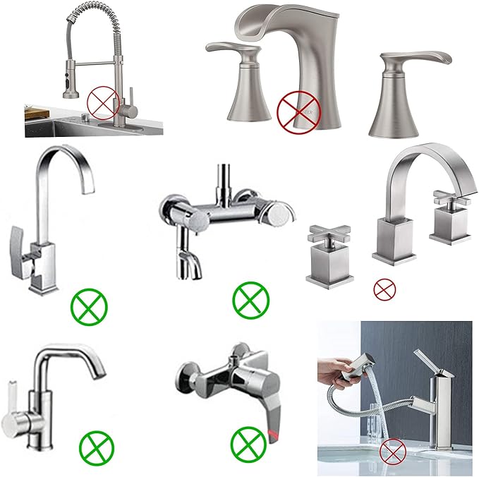 Faucet Sprayer Attachment Flexible Tap Extension Aerator 360 Degree ABS For Kitchen Sink Cold Hot Water