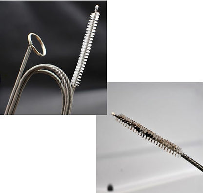 10 PCS Refrigerator Drain Cleaning Tool Include 1.5m Flexible Refrigerator Scrub Brush Flexible Feeding Tube Brush,Syringe Shovel Plug Rod, Water Dispenser Cleaning Kit