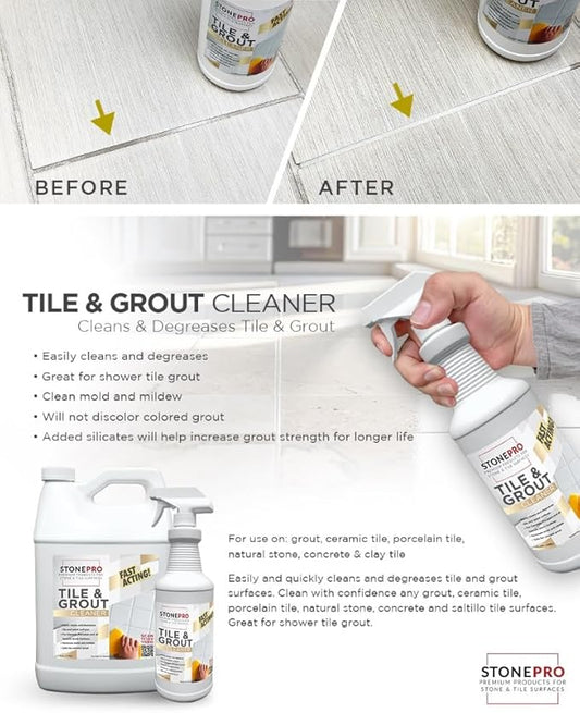 Stone Pro Tile & Grout Cleaner - Quart