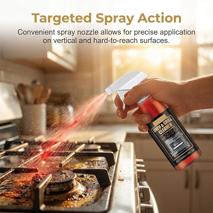 Kitchen Heavy Oil Cleaner Spray,Clean Spray Cleaner for Ovens,Countertops,Stovetop,100Ml All Purpose Kitchens Heavy Oil Cleaning Agent (1PC)