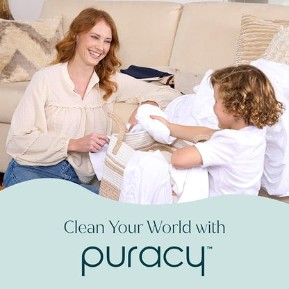 Puracy Stain Remover, Natural Travel and Laundry Stain Cleaner for Clothes, Baby Essentials, Kids Stains, Oil and Fabric Spot Cleaner, Unscented (Stain Remover Spray, 48 fl oz)