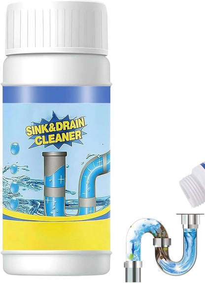 Sink & Drain Cleaner Powder, Quick Foaming Heavy Duty Clog Remover for Kitchen, Bathroom, Shower & Sewer Drains, 2026 New Multi-functional Pipeline Dredging Agent (1Pcs)