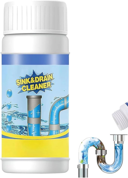 Sink & Drain Cleaner Powder, Quick Foaming Heavy Duty Clog Remover for Kitchen, Bathroom, Shower & Sewer Drains, 2026 New Multi-functional Pipeline Dredging Agent (1Pcs)