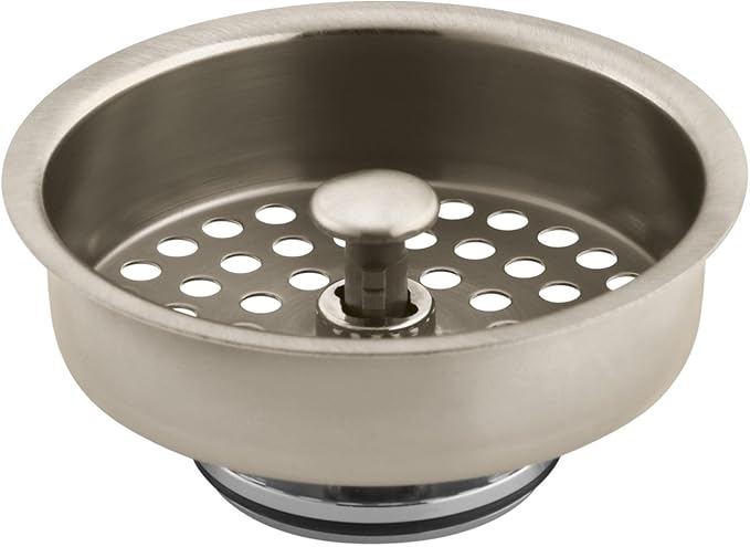Kohler K-8803-BV Duostrainer Basket Strainer, Vibrant Brushed Bronze