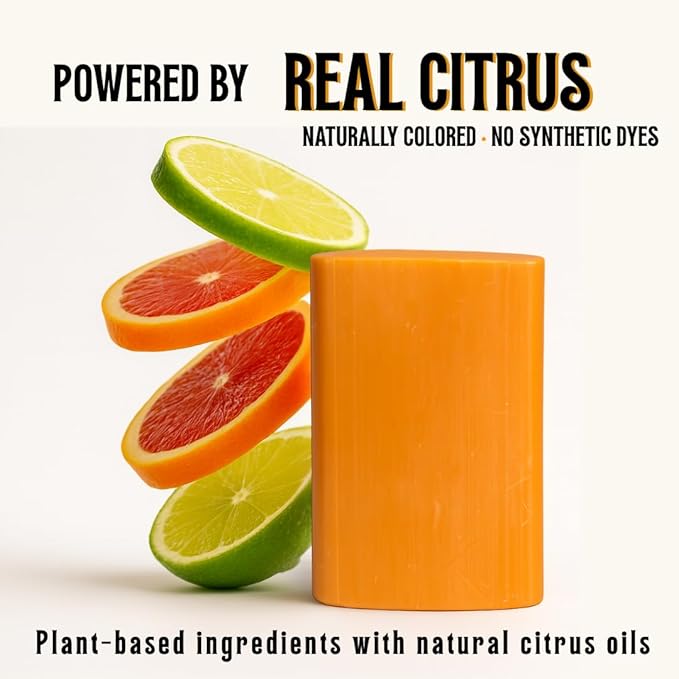 KELEBS 7 Dish Soap Bars | Citrus Essential Oil Formula | Natural & Organic Ingredients | Gentle on Hands | For Plant-Based Kitchens & Light Dishwashing | Biodegradable | No Overpour | Value Pack