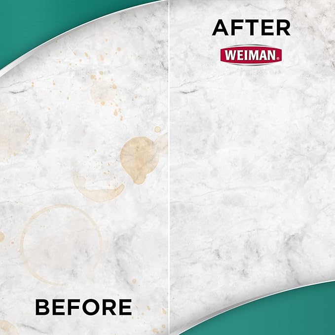 Weiman Disinfectant Granite Daily Clean & Shine - (2 Pack) Safely Clean Disinfect and Shine Granite Marble Soapstone Quartz Quartzite Slate Limestone Corian Laminate Tile Countertop