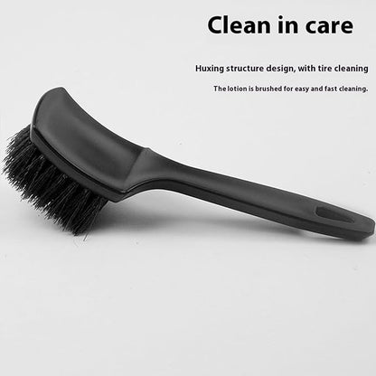 8.3" Car Tire Wash Brush, Carpet Cleaning and Scrub Brush for Floor Mats, Car Detailing Brushes Hard Bristles Wheel Brush for Car Interior and Home, Wheels, Rims, Motorcycles, Bicycles (Red)