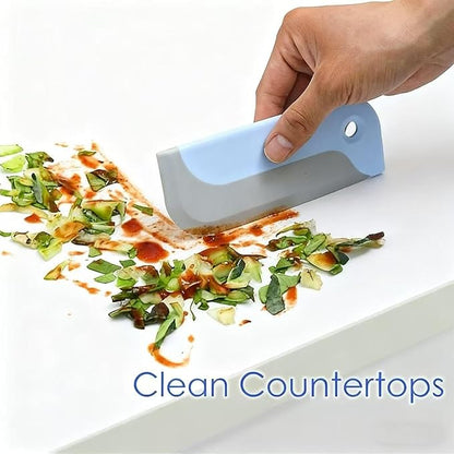 Amouy Small Rubber Squeegee(4 Pack),Kitchen Sink Squeegee for Countertops and Dishes.Multi-Purpose,for Vanity Tops,Bathroom Mirrors,Car Windows and Side Mirrors