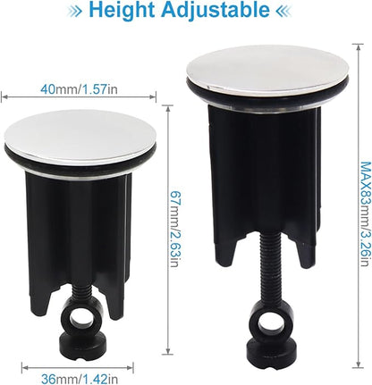 Bathroom Sink Stopper Drain Plunger Replacement Manual Lift Drain Plugs Drain Filter Wash Basin Sink Plug
