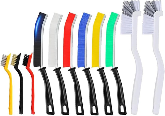 TuTuYa 11PCS Crevice Cleaning Brush Set, Deep Cleaning Groove Gap Cleaning Tool Ideal for Kitchen, Bathroom, Tiles, Corner, Grout, Sink, Faucet, Cup, Teapot, Bottle, Blender