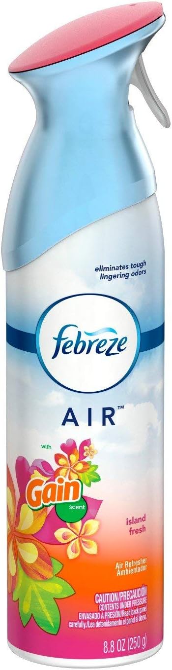 Febreze Air Freshener Spray - Gain Island Fresh - Net Wt. 8.8 OZ (250 g) Per Bottle - Pack of 2 Bottles