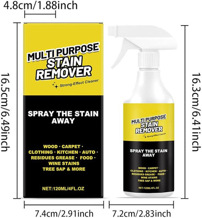 Multi Purpose Stain Remover, A powerful cleaner for kitchens, Kitchen Multi-purpose Foam Cleaner Spray, Fast Acting Cleaner for Kitchen Countertops, Floors, Toilets, Cars (2, 120ML)