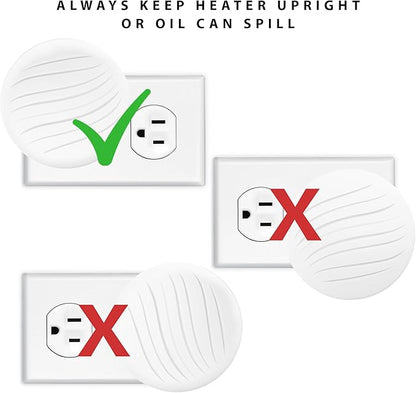 ScentSationals Circle Plug-In Air Freshener Unit - Fragrance Heater with 4 Strength Settings & Swivel Plug - Compatible with ScentSationals Fragrance Oil Refills (2 Pack)