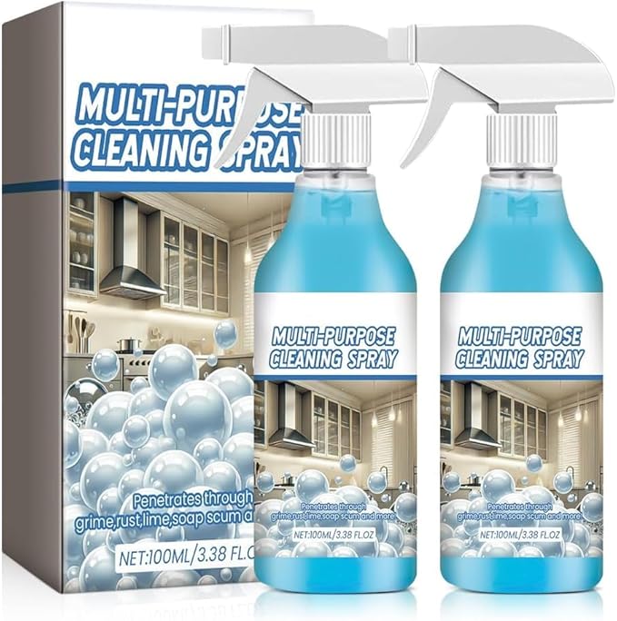 2PC Spray Splash Cleaner, 2026 New Multi-Purpose Handheld Degreaser, Upgraded Foam spray for Ovens, Easy to Use Grime Remover for Household Cleaning, Convenient Handheld Cleaner for Home Family